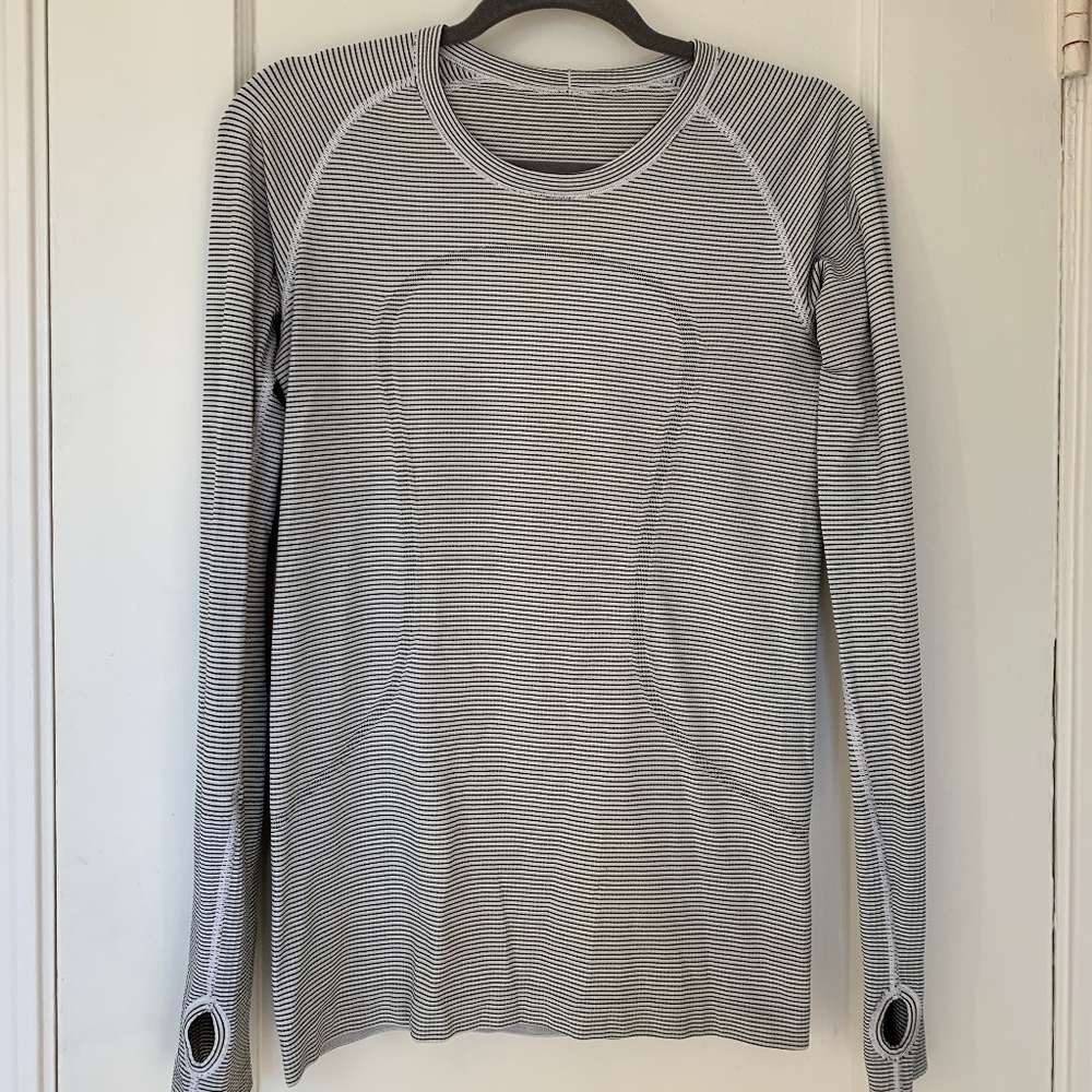 Lululemon Swiftly Tech Long Sleeve Striped